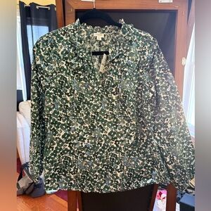 J crew Multicolor Floral Blouse
